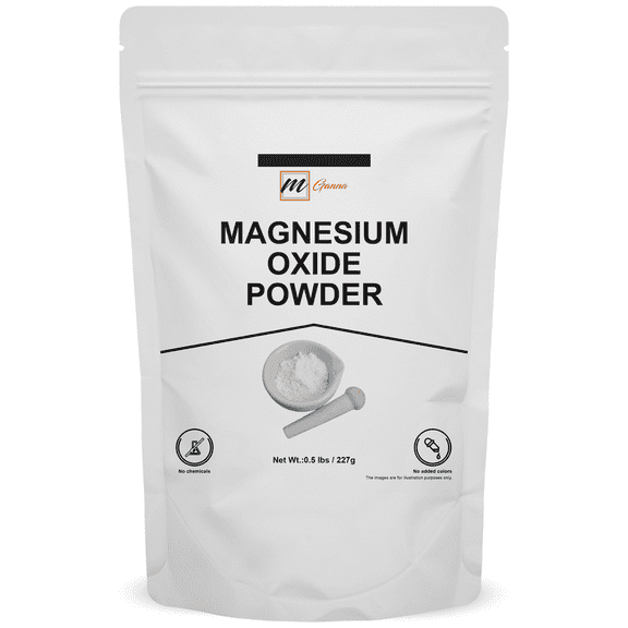 mGanna Magnesium Oxide Powder, 227 g / 0.5 lbs