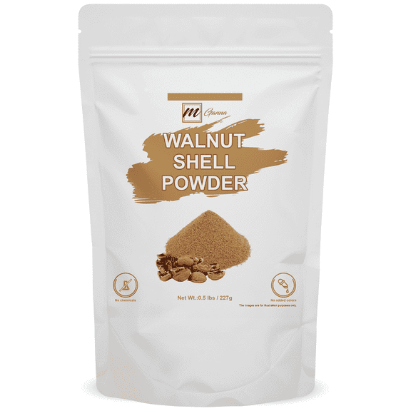 mGanna Walnut Shell Powder 0.5 lbs / 227 g (Mesh Size 60-80)