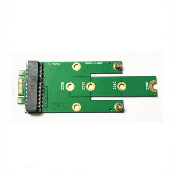 mSATA Adapter Card for Small PCIE PCIExpress Solid Disks with Flexible Slot Lengths