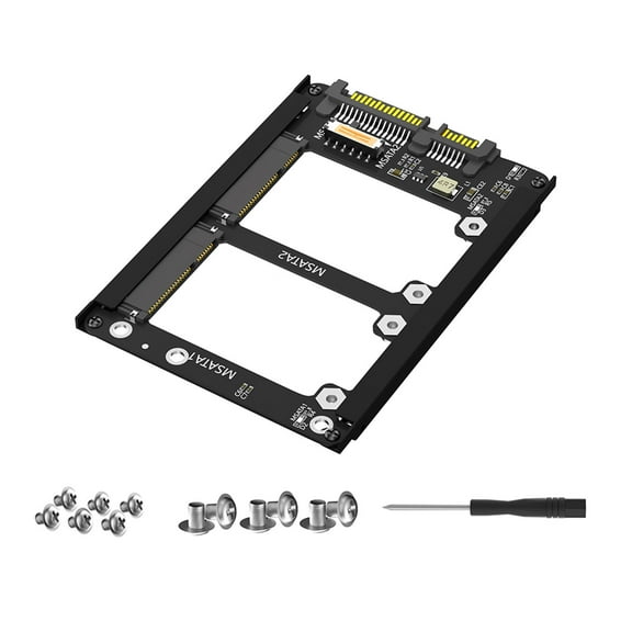 mSATA to SATA3.0 Adapter Risers 6Gbps Adapter Card mSATA To 2.5inch SATA3.0 Socket Enclosure mSATA Adapter