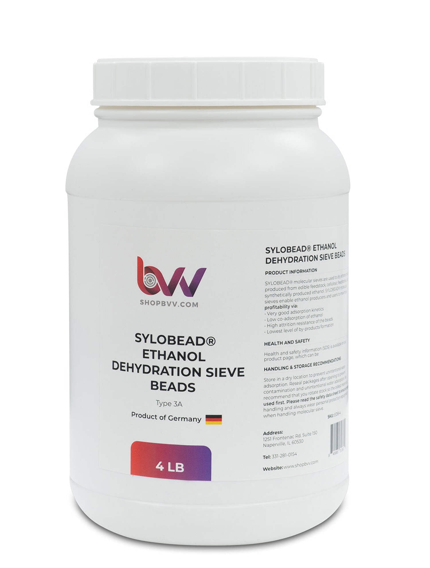 BVV Type 3A Dehydration Sieve Beads