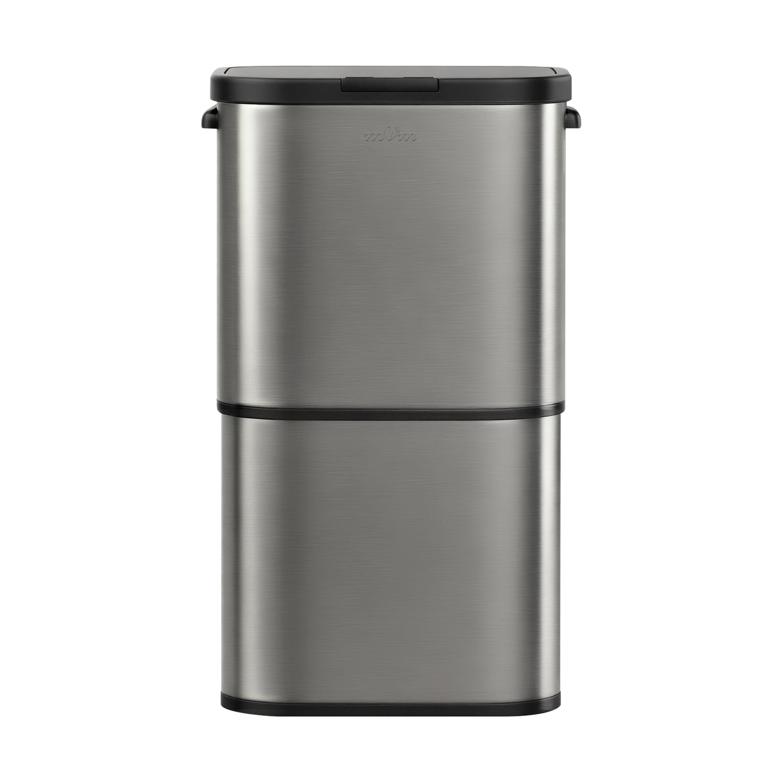 mVm 16 Gal Kitchen Trash Can, Touch Top Large Garbage Can (Gray)