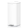 thumbnail image 1 of mVm Kitchen Trash Can, 8 Gal White Step Trash Can with Lid, Smooth Square Garbage Bin for Home Office (White), 1 of 7