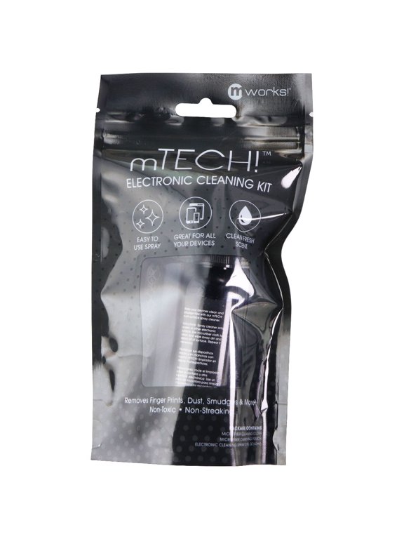 mTech! Electronic Cleaning Kit with Spray Bottle & Cloth