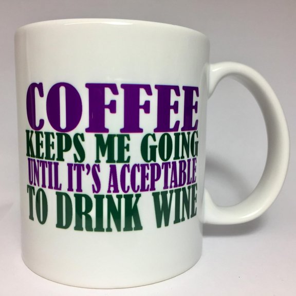 ma158 Coffee Keeps Me Going Coffee Funny 11oz White Ceramic Mug Best Birthday Gift Present For Family Friend Love Wine Joke Special