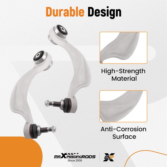 maXpeedingrods 10Pc Front Suspension Kit for BMW 5 6 Series F06 F10 F12 F13 528i 535d 535i 550i 640i 650i Alpina B6 Lower Upper Control Arms Kit w/Sway Bar Link Kit, Tie Rod