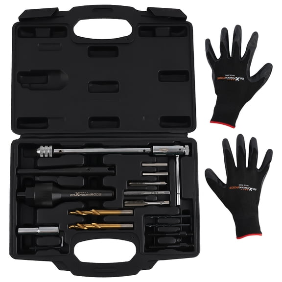 maXpeedingrods 16 PCS Glow Plug Removal Tool Kit, Fuel Glow Plug Extractor Kit for M8 M10, Glow Plug Electrodes Removal Tool, with Carry Case