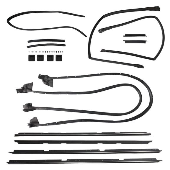 maXpeedingrods 17pcs Complete Door Tailgate Weatherstripping Seal for Chevyfor GMC 1978-1987 Replace 2135478