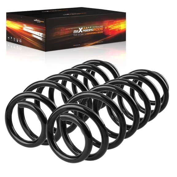 maXpeedingrods 1K0511115BG Coil Spring for Volkswagen Golf MK5 2003-2010, for VW Golf MK6 2009-2016, for VW Jetta III 2004-2013, High Tensile Coil Spring, 2 Pieces Rear Springs