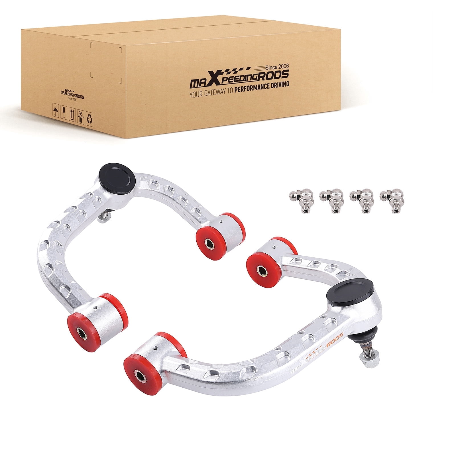 maXpeedingrods 2-4" Lift Aluminum Control Arm for F-150 2004-2020, for Ford Expedition Navigator 2006-2022, Adjustable Forged Front Upper Control Arms