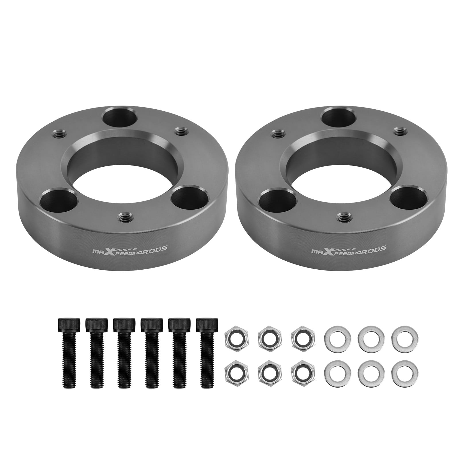 maXpeedingrods 2" Front Leveling Kit for Ford F150 4WD 2WD 2004-2023, Aluminum Front Strut Spacer, Suspension Leveling Lift Kit, Gray