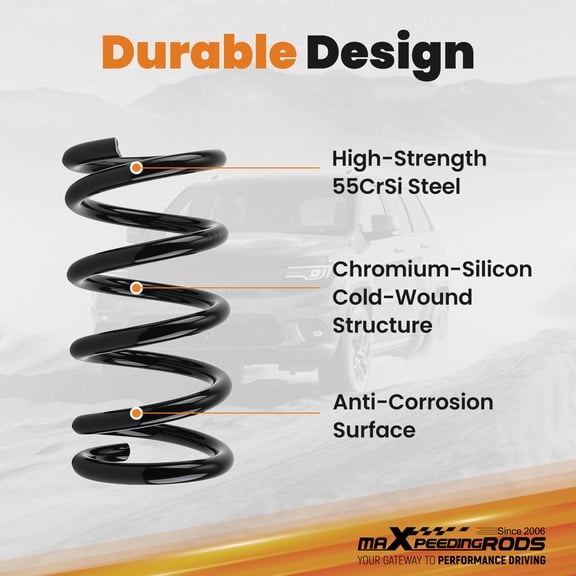 maXpeedingrods 2 Front Lowering Spring for Chevy S10/GMC S15 Jimmy 2WD 1982-2005, Drop Coils Kit