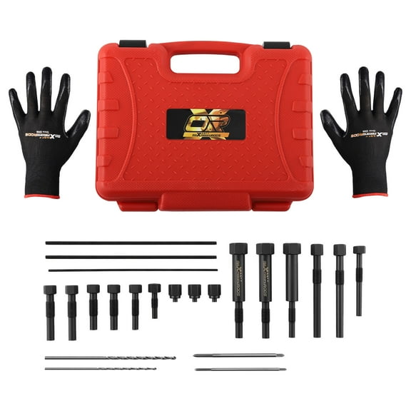 maXpeedingrods 22PCS Glow Plug Removal Tool Kit, Fuel Glow Plug Extractor Kit for M8 M10, Glow Plug Electrodes Removal Tool, with Carry Case