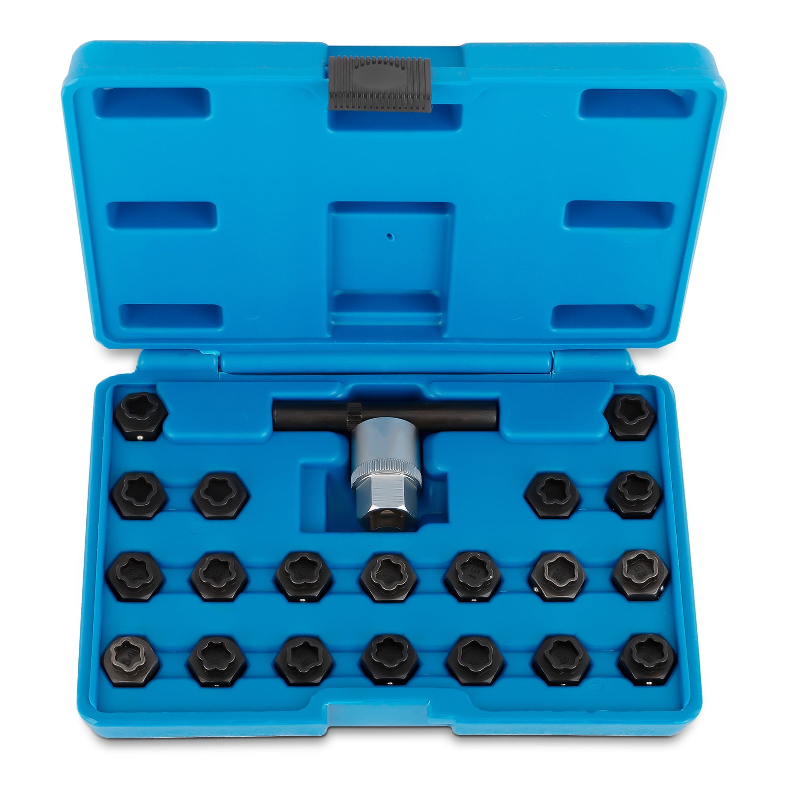 maXpeedingrods 22PCS Wheel Locking Nut Key Kit Compatible with BMWs, Wheel Lock Lugnut Anti-Theft Screw Lug Nut Tool Kit Key Socket Set