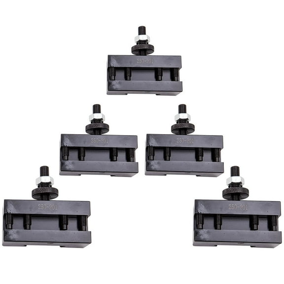 maXpeedingrods 250-201 BXA #1 Quick Change Turning & Facing Lathe Tool Post Holders (Set of 5), for BXA Tool Posts 250-200 or 250-222