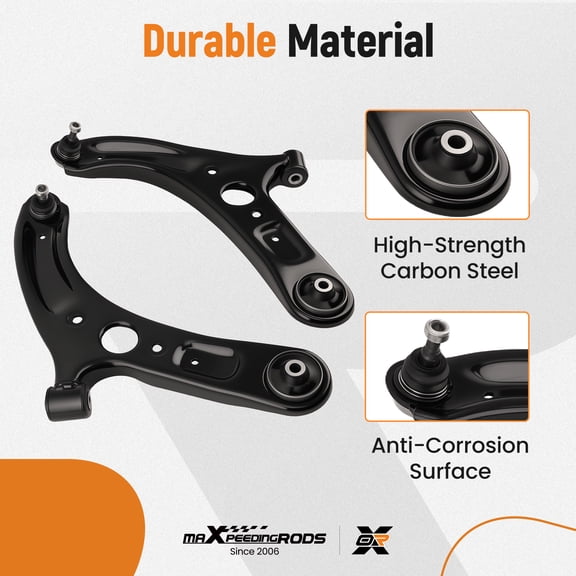 maXpeedingrods 2Pcs Front Lower Control Arm with Ball Joint for Kia Forte 2014-2018, for Kia Forte Koup 2014-2017, for Kia Forte5 2014-2018, 526-649 526-650