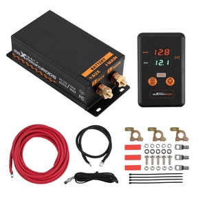 maXpeedingrods 300AMP Dual Battery Isolator Kit 12V 24V with Intelligent Controller for Car, Truck, ATV, RV Battery Starter Switch Controller Heavy Duty Charge Power Relay