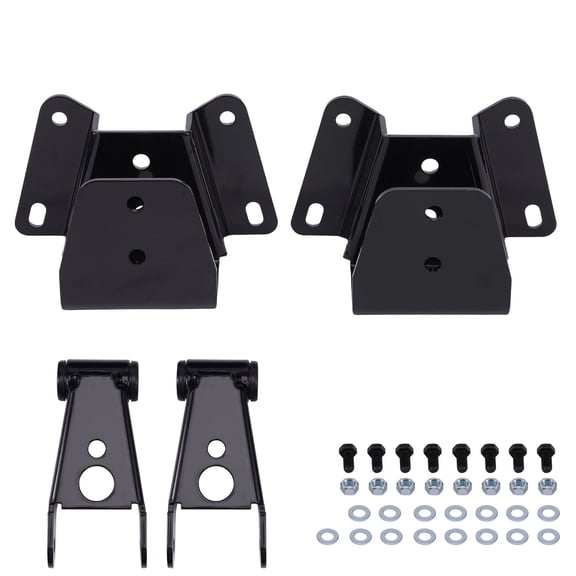 maXpeedingrods 4 Lowering Drop Kit Shackles & Hangers for Ford F150 F100 1973-1996 2WD Front Rear Drop Kit