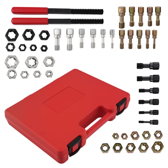 maXpeedingrods 48Pcs Thread Restorer Kit, Rethread Repair Tool, UNC UNF & Metric Thread Chaser Set with Thread Pitch Gauge