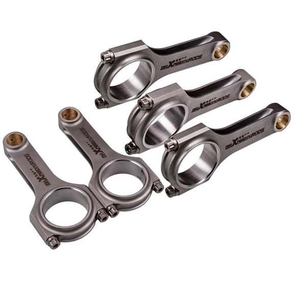 maXpeedingrods 5PCS H-Beam Connecting Rods +ARP 2000 3/8" Bolt for Volvo S60R 2.5L B5254T2 2004-2009, for S60/V70 II/XC70/S80/XC90 2012- AWD, 25.7mm