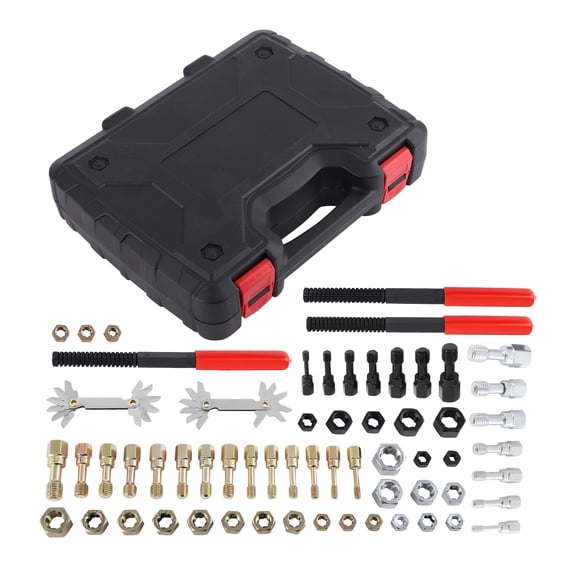 maXpeedingrods 61Pcs Thread Restorer Kit, Rethread Repair Tool, UNC UNF & MetricThread Chaser Set with Thread Pitch Gauge