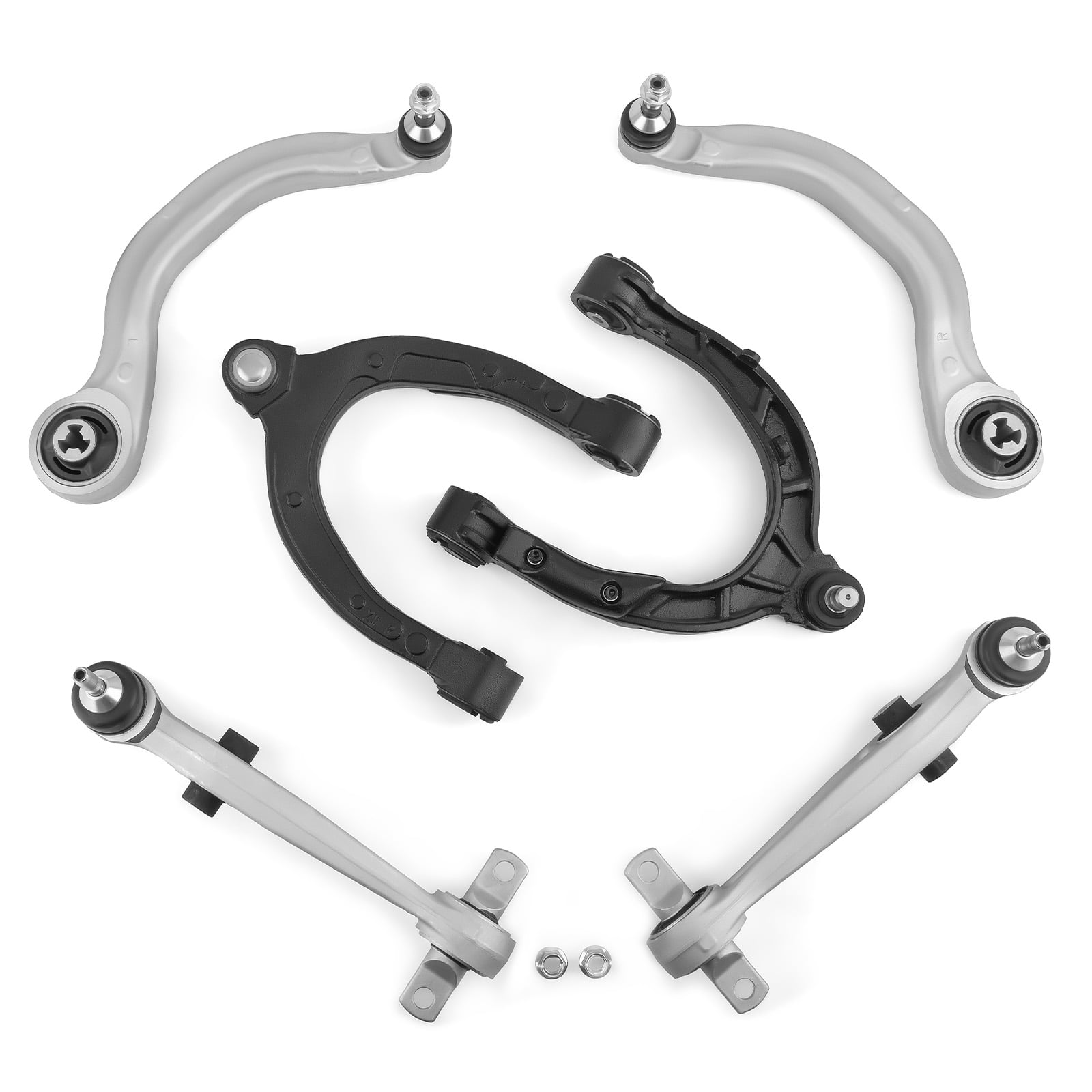 maXpeedingrods 6Pc Front Upper Lower Control Arm Kit for Tesla Model 3 2017-2022, Forward Rearward Control Arm w/Ball Joint