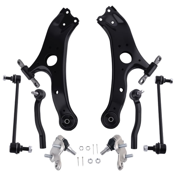 maXpeedingrods 6Pcs Front Lower Control Arm Kit for Toyota Sienna 2011-2020, K622035 K622036 Suspension Kit with Sway Bar Links Outer Tie Rods