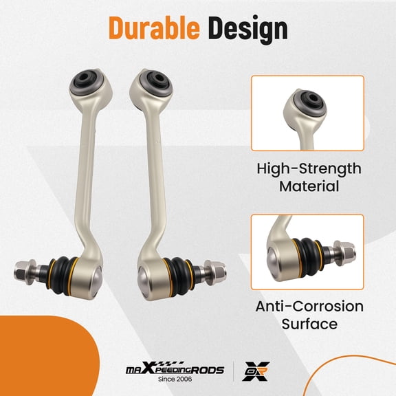 maXpeedingrods 6Pcs Front Upper Lower Control Arm w/Ball Joint Assembly for BMW X3 2011-2017 X4 2015-2018, CMS101250 CMS101251 CMS101252 CMS101253 Direct Replacement Front Suspension Kit