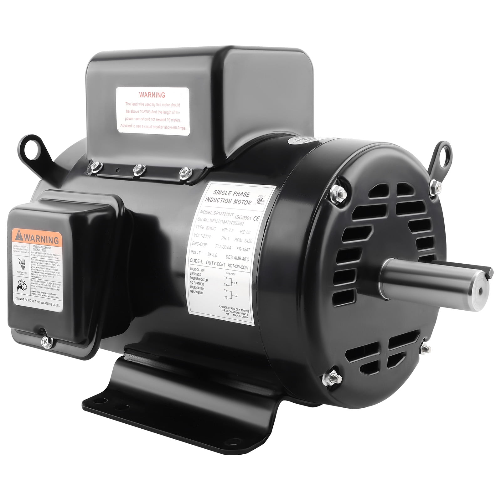 maXpeedingrods 7.5 HP Air Compressor Motor, 1-1/8