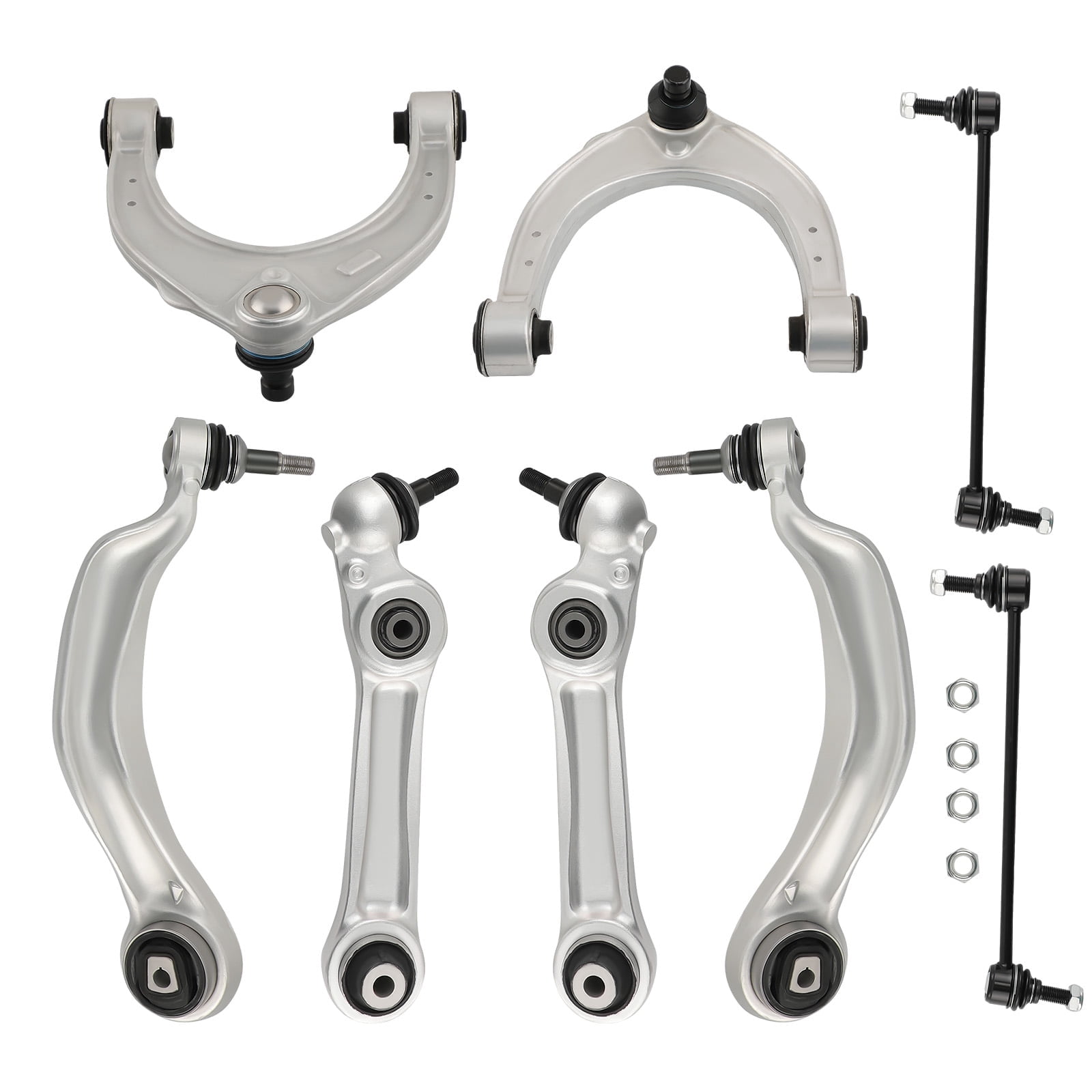 maXpeedingrods 8Pc Suspension Kit for BMW 5 7 Series 535i 740i 550i 740Li 750i 750Li 760Li Front Upper Lower Control Arm Kit w/Ball Joint Sway Bar Link