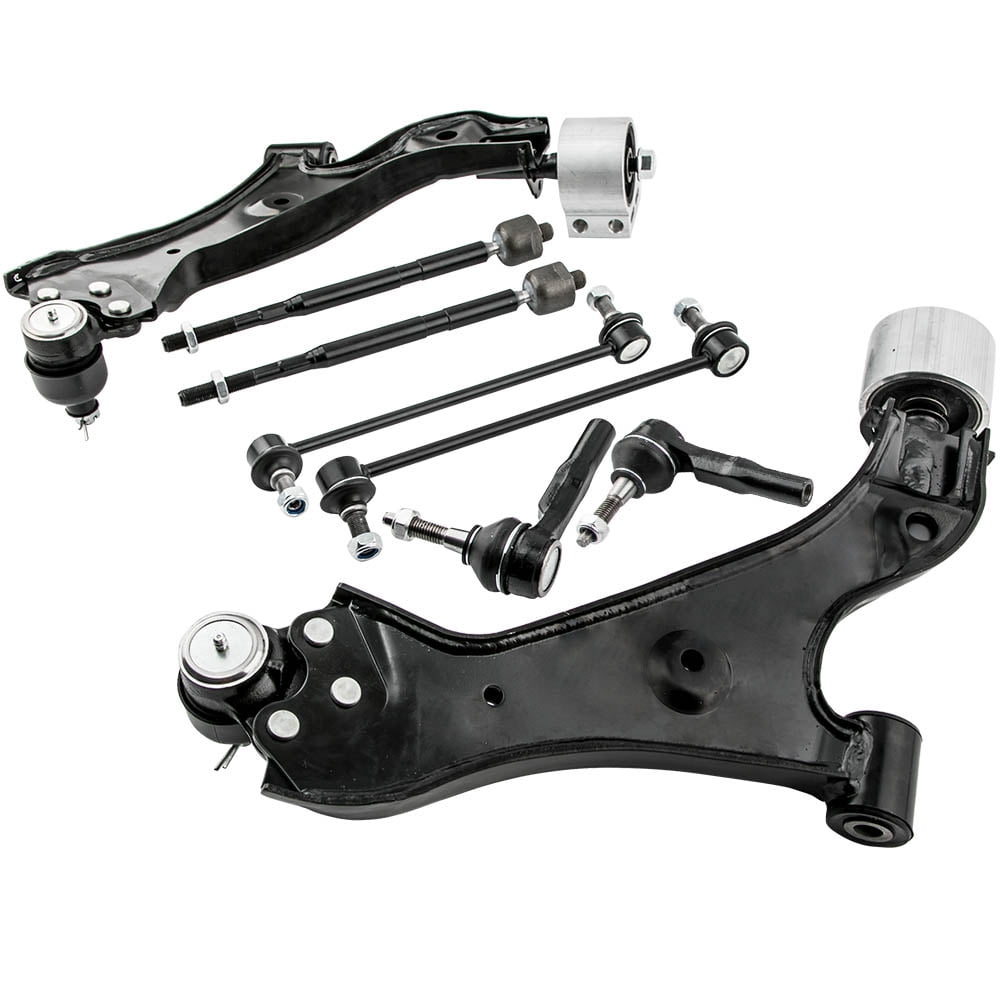maXpeedingrods 8Pcs Front Suspension Kit for Chevrolet Equinox/GMC Terrain 2010-2017 Lower Control Arms + Sway Bar Links Outer Inner Tie Rods