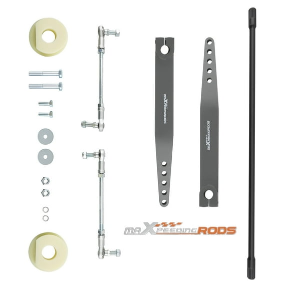 Maxpeedingrods Adjustable Front Sway Bar for Jeep Wrangler TJ LJ/TJ Unlimited 1997-2006 Stabilizer Bar End Link Kit