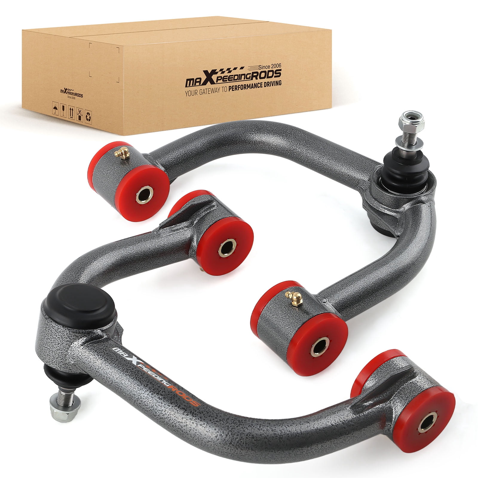 maXpeedingrods Adjustable Front Upper Control Arms for Ford F-150 4WD 2004-2023, for 2-4" Lift Suspension