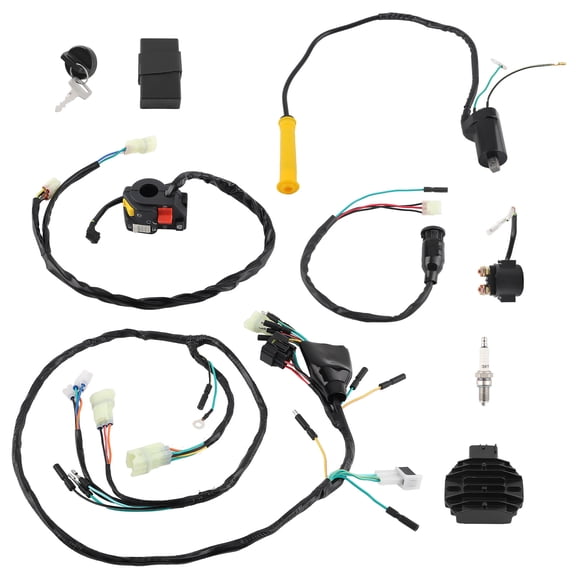 maXpeedingrods CDI Ignition Coil Switch Wiring Harness Assy for Honda ATV TRX400EX A - SPORTRAX 400EX 1999-2004, Replaces 30500-HN1-003, 30700-KCZ-000, 30410-HN1-003, 31600-HM8-013
