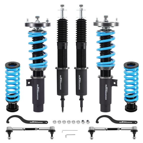 maXpeedingrods Coilover for BMW 3 E90 2004-2011, for E91 2004-2012, for E92 2005-2013, for E93 2006-2013, 24 Levels Damper Adjustable Coilovers Suspension Kit, Height Adjustable T6 Lowering Kits