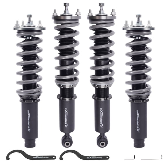 maXpeedingrods Coilover for Honda Accord CG1 CG2 CG3 CG5 CG6 1998-2002, for Acura TL 1999-2003, 24 Levels Damper Adjustable Coilovers Suspension Kit, T7 Upgrade Racing Height Lowering Kit