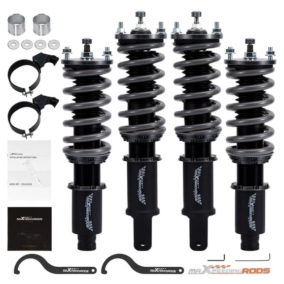 maXpeedingrods Coilover for Honda Civic 1989-2000, for Honda CRX 1989-1991, for Acura Integra 1995-2000, 24 Levels Damper Adjustable Suspension Kit