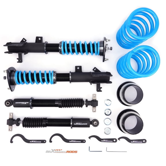 maXpeedingrods Coilover for Honda Odyssey RL3/RL4 2005-2010, 24 Levels Damper Adjustable Coilovers Suspension Kit Strut, Height Adjustable T6 Upgraded Lowering Kits Blue
