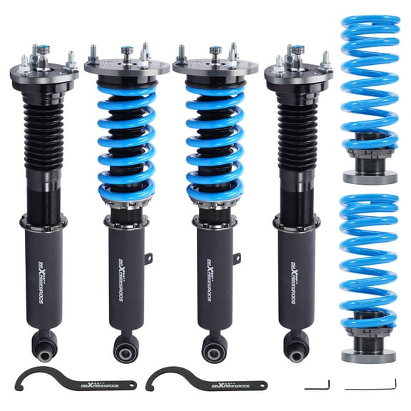 maXpeedingrods Coilover for Lexus IS250 / IS350 Sedan RWD 2014-2016, 24 Levels Damping Adjustable Coilovers Suspension Kit Strut, Coil Spring Shock Absorber Struts, T6 Upgraded Lowering Kits Blue