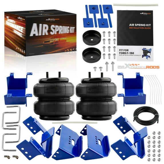 maXpeedingrods 5000 lbs Air Suspension Bags Kit for Ford F-150 2WD & 4WD 2015-2024 Rear Air Helper Spring Kit