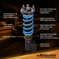 thumbnail image 1 of maXpeedingrods Coilover for Toyota Starlet/Tercel 1991-1999, 24 Levels Damper Adjustable Coilovers Suspension Kit Strut, Height Adjustable T6 Upgraded Lowering Kits Blue, 1 of 5