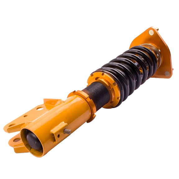 maXpeedingrods Coilovers Adjustable Height for Mitsubishi Lancer Evolution 2001-2007, Height Adjustable Spring Shock Absorber Suspension Coil Struts, Amortiguador Lowering Kits, Gold