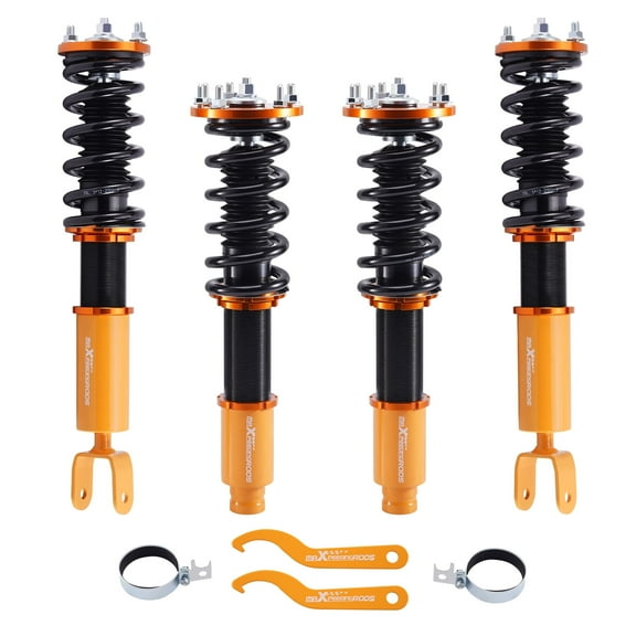 maXpeedingrods Coilovers for Honda Accord LX,SE,LX-P 2008-2015, for Acura TSX 2008-2015, Height Adjustable Coilovers Suspension Kit, Preset Damping Lowering Kit by 1-3 Gold
