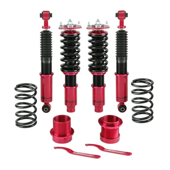 maXpeedingrods Coilovers for Mazda6 2003-2006 GG, for Mazdaspeed6/Mazda 6 MPS 2005-2007, Spring Shock Absorber, Height Adjustable Coilovers Suspension Kit Struts, Amortiguador Lowering Kit, Red
