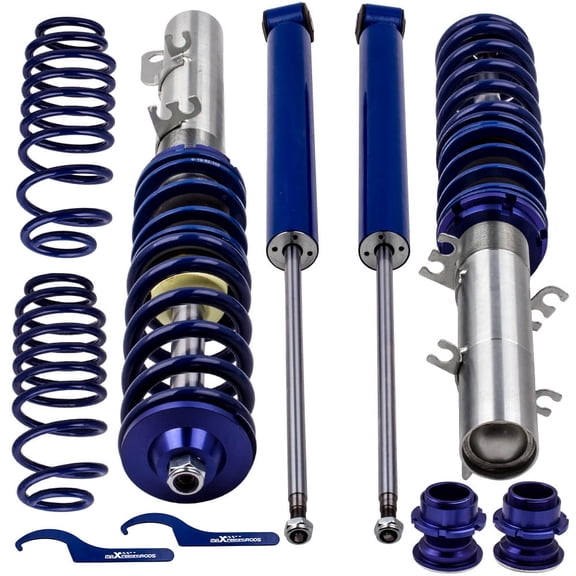maXpeedingrods Coilovers for VW Golf MK4 FWD 1997-2007, for VW Jetta MK4 1999-2005, for VW New Beetle FWD 1998-2010, Height Adjustable Coilovers Suspension Kit Struts, Lowering Kit