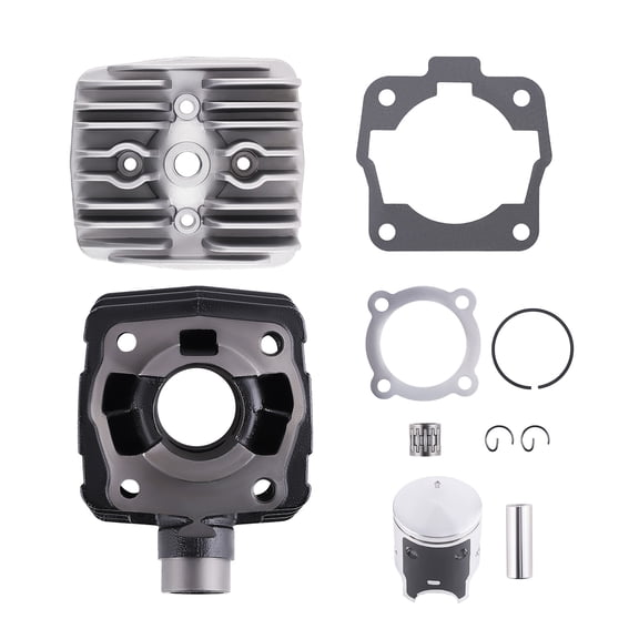 maXpeedingrods Cylinder Head Piston Kit Pro JR SR for Mini Adventure For 50 SX 50SX Air Cool Engine