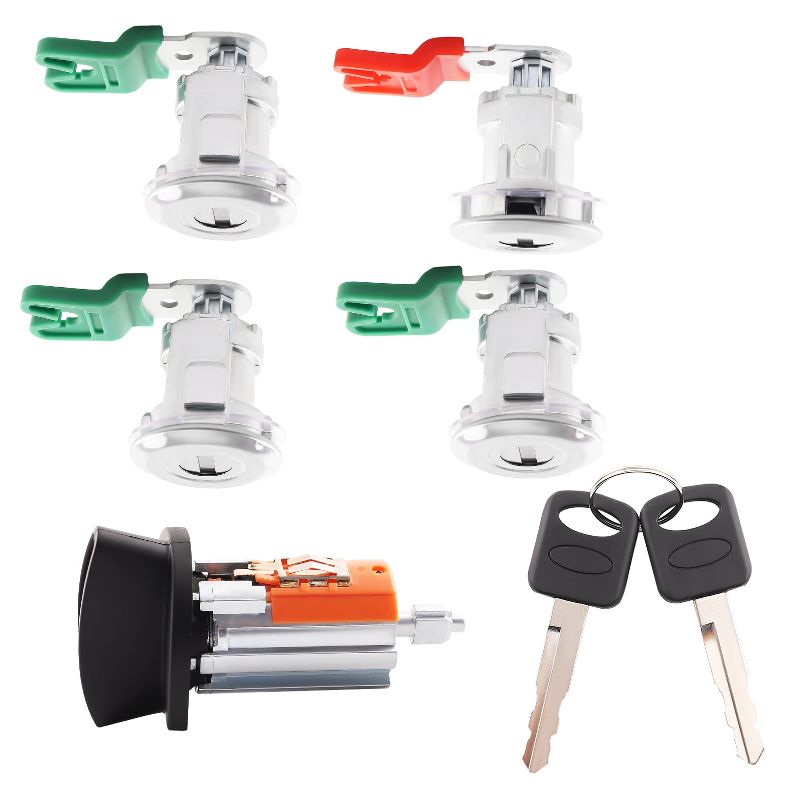 Ignition Switch Lock Cylinder And 2 Door Lock For 1997-2007 - Foto 10