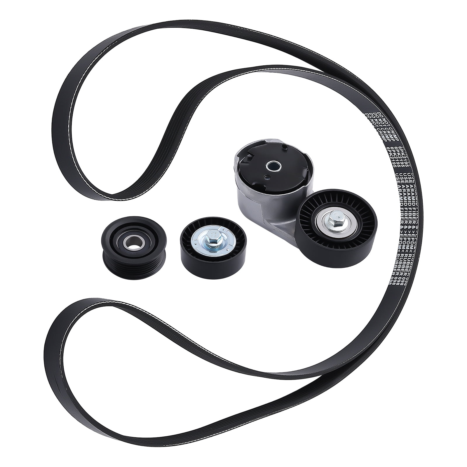 maXpeedingrods Drive Belt Tensioner & Idler Pulley Belt Kit Serpentine Belt for Dodge Grand Caravan/Avenger/Challenger/Journey, Chrysler 200 300 Town & Country, Jeep Grand Cherokee/Ram 1500