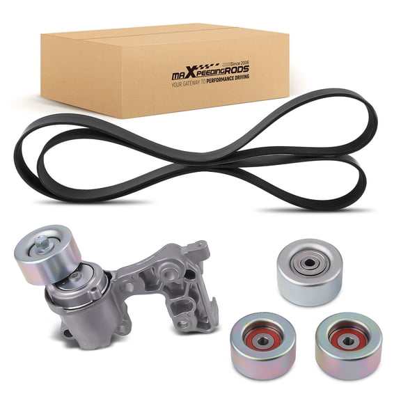 maXpeedingrods Drive Belt Tensioner Idler Pulley Kit for Toyota Tacoma 2005-2015, 4Runner 2003-2009, FJ Cruiser 2007-2009, Tundra 2005-2012 V6 4.0L with 1GRFE Engines 1662031012 166030P030