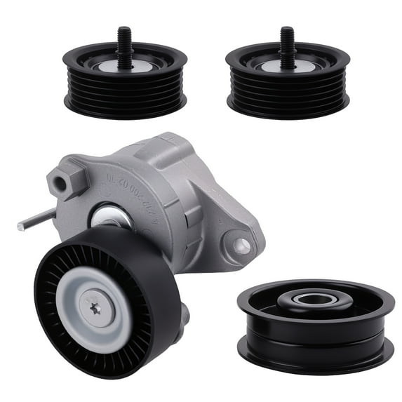 maXpeedingrods Drive Belt Tensioner with Idler Pulleys for Mercedes-Benz C300 C350 CL550 CLK350 E350 E550 G550 GL450 GL550 GLK350 ML350 R350 SLK280 SLK300 SLK350 2007-2011 Replace# 2722021019